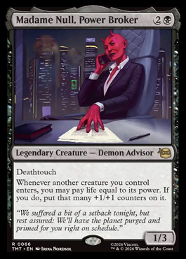 Madame Null, Power Broker - Teenage Mutant Ninja Turtles MTG spoiler
