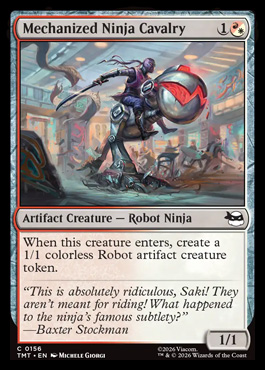 Mechanized Ninja Cavalry - Teenage Mutant Ninja Turtles MTG spoiler