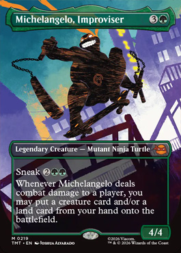 michelangeloimproviserp - Teenage Mutant Ninja Turtles MTG spoiler