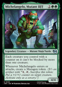 Michelangelo, Mutant BFF - Teenage Mutant Ninja Turtles MTG spoiler