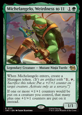 michelangeloweirdnessto - Teenage Mutant Ninja Turtles MTG spoiler