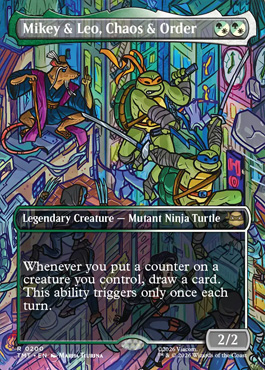 mikeyandleochaosandorderp - Teenage Mutant Ninja Turtles MTG spoiler