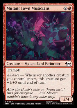 Mutant Town Musicians - Teenage Mutant Ninja Turtles MTG spoiler