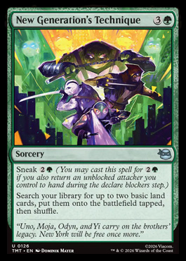 New Generation's Technique - Teenage Mutant Ninja Turtles MTG spoiler