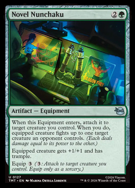 Novel Nunchaku - Teenage Mutant Ninja Turtles MTG spoiler