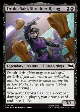 Oroku Saki, Shredder Rising - Teenage Mutant Ninja Turtles MTG spoiler