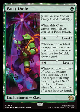 Party Dude - Teenage Mutant Ninja Turtles MTG spoiler