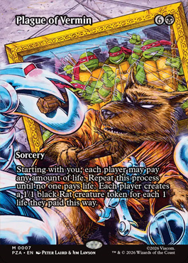 plagueofvermin - Teenage Mutant Ninja Turtles MTG spoiler