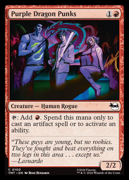 Purple Dragon Punks - Teenage Mutant Ninja Turtles MTG spoiler
