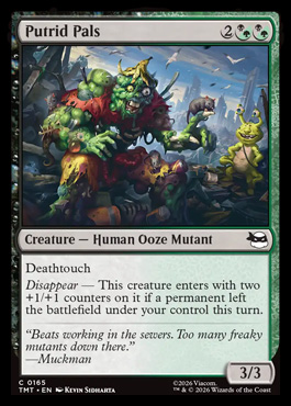 Putrid Pals - Teenage Mutant Ninja Turtles MTG spoiler