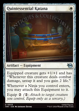 Quintessential Katana - Teenage Mutant Ninja Turtles MTG spoiler