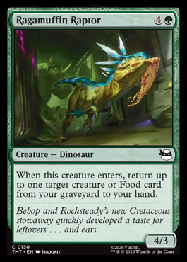 Ragamuffin Raptor - Teenage Mutant Ninja Turtles MTG spoiler