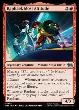 Raphael, Most Attitude - Teenage Mutant Ninja Turtles MTG spoiler