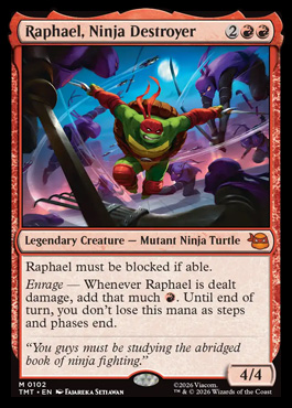 Raphael, Ninja Destroyer - Teenage Mutant Ninja Turtles MTG spoiler