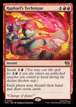 Raphael's Technique - Teenage Mutant Ninja Turtles MTG spoiler