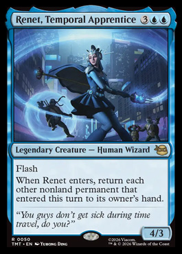 Renet, Temporal Apprentice - Teenage Mutant Ninja Turtles MTG spoiler