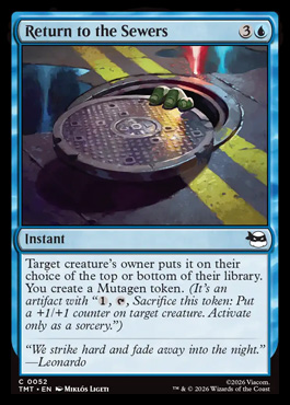 Return to the Sewers - Teenage Mutant Ninja Turtles MTG spoiler