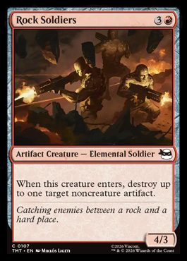 Rock Soldiers - Teenage Mutant Ninja Turtles MTG spoiler