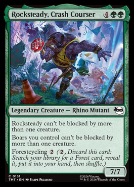 Rocksteady, Crash Courser - Teenage Mutant Ninja Turtles MTG spoiler