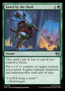 Saved by the Shell - Teenage Mutant Ninja Turtles MTG spoiler