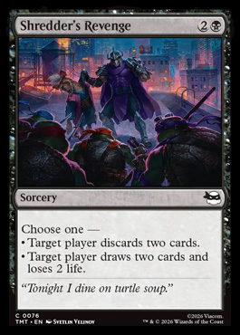 Shredder's Revenge - Teenage Mutant Ninja Turtles MTG spoiler