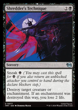 Shredder's Technique - Teenage Mutant Ninja Turtles MTG spoiler