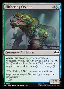 Slithering Cryptid - Teenage Mutant Ninja Turtles MTG spoiler