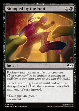 Stomped by the Foot - Teenage Mutant Ninja Turtles MTG spoiler