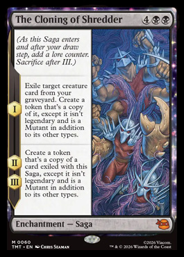 The Cloning of Shredder - Teenage Mutant Ninja Turtles MTG spoiler
