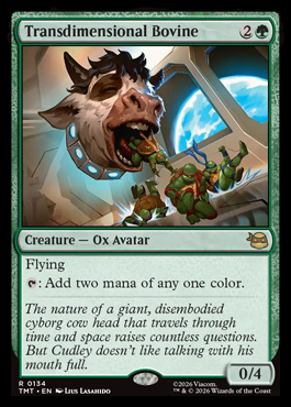 Transdimensional Bovine - Teenage Mutant Ninja Turtles MTG spoiler