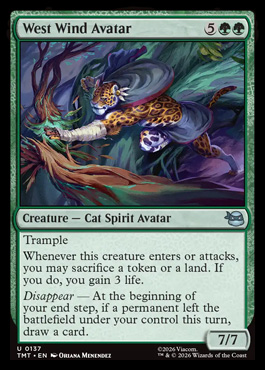 West Wind Avatar - Teenage Mutant Ninja Turtles MTG spoiler