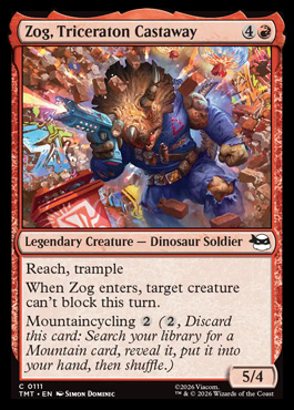 Zog, Triceraton Castaway - Teenage Mutant Ninja Turtles MTG spoiler