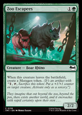 zooescapes - Teenage Mutant Ninja Turtles MTG spoiler