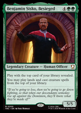 Benjamin Sisko, Besieged - Star Trek MTG spoiler