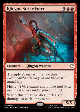 Klingon Strike Force - Star Trek MTG spoiler