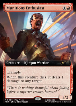 Munitions Enthusiast - Star Trek MTG spoiler